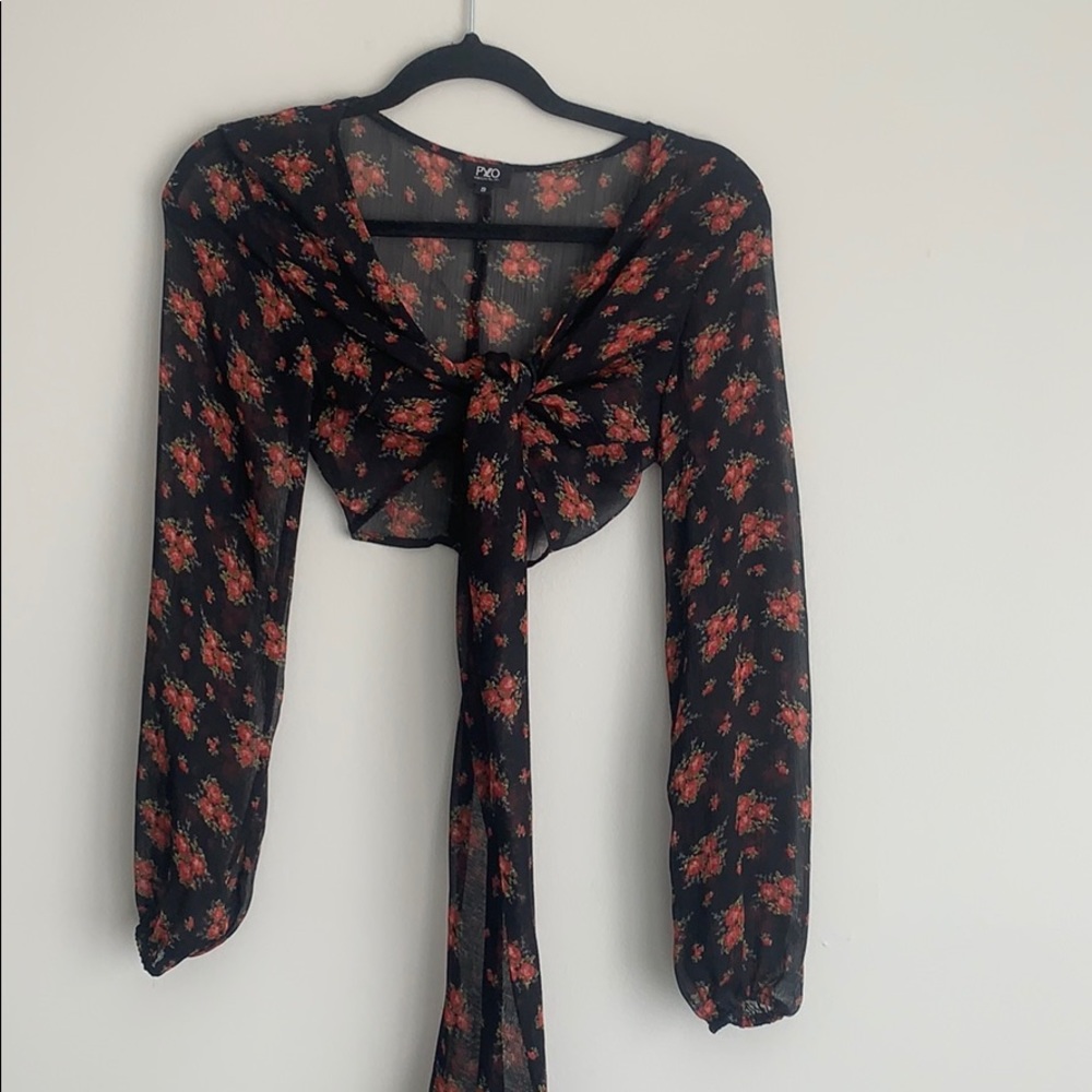 Tie up crop top